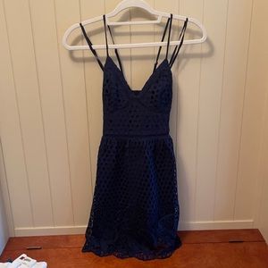 Abercrombie navy blue sundress